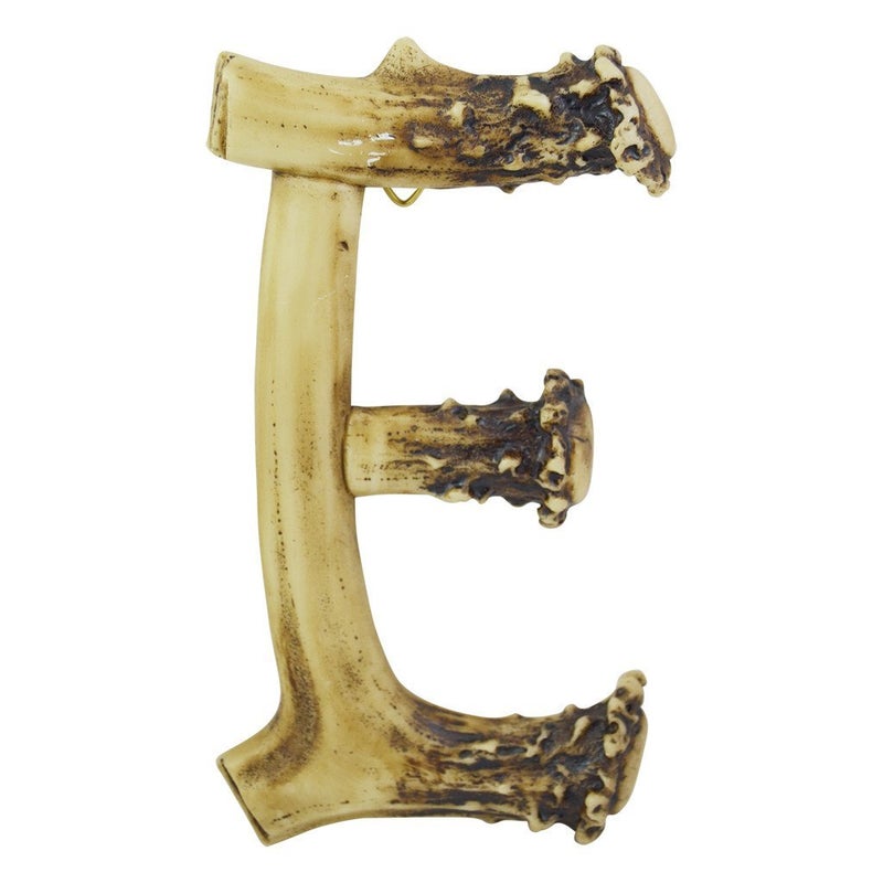 Pine Ridge Personalized Name Art 6" Antler Letter E Home Decor - 3D Western Decorative Hanging Wall Letters Decorations Deer Antler Monogram Hunting Sign Design - Unique Gift Ideas - Image 1